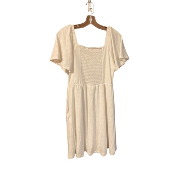 NWT Market & Spruce White Eyelet Dress size SP - Picture 6 of 10